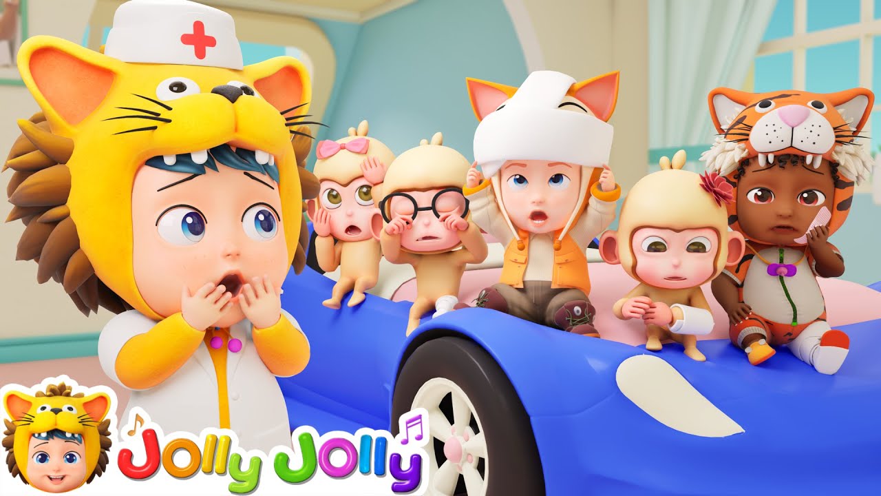 Learn Safety Rules | Five Little Monkeys Jumping On The Bed + More | Jolly Jolly - Learn and Play
