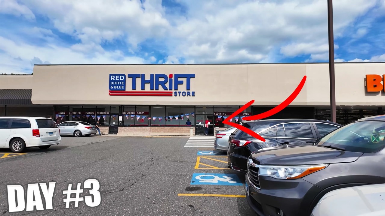 Going to the SAME Thrift Store EVERY Day for 1 Week! Can I Make Money? [Day 3]