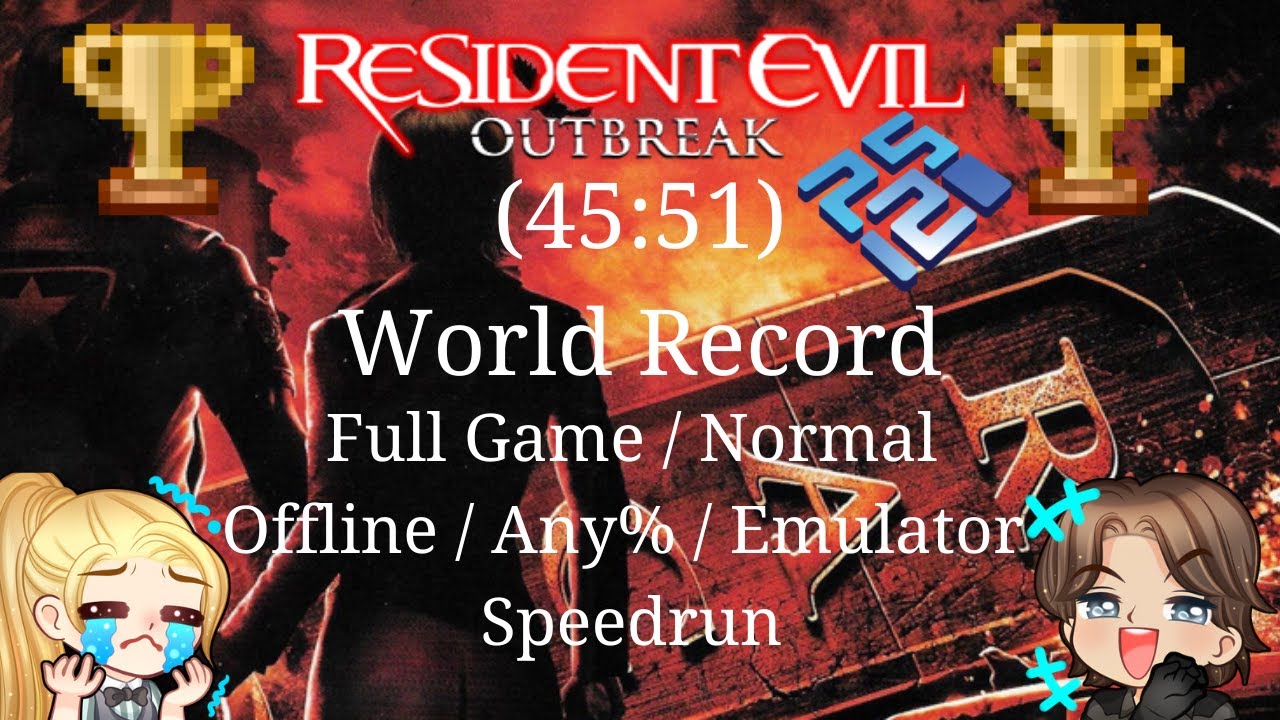 (World Record) Resident Evil Outbreak File #1 Speedrun of Full Game Normal Any% in 45:51 IGT EMU