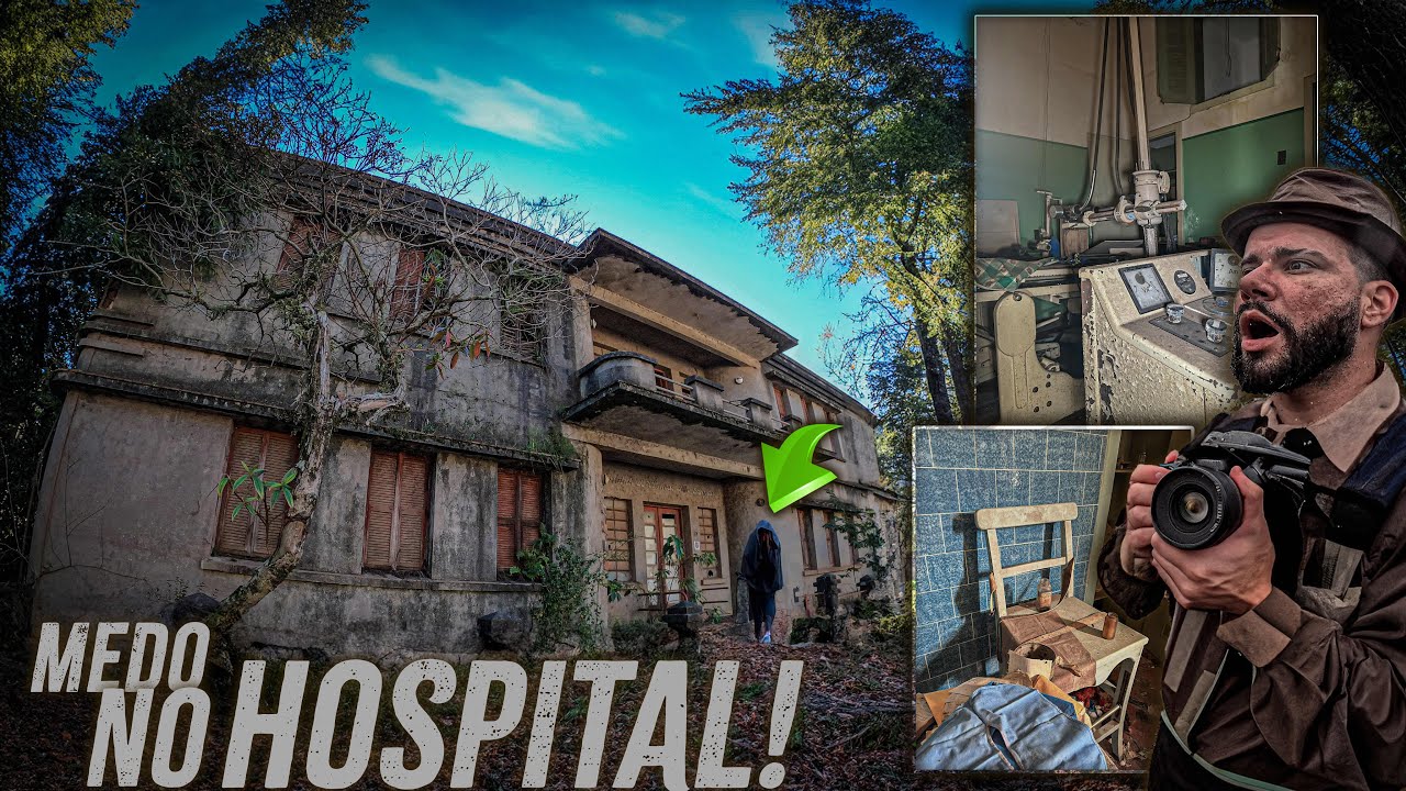 ENTREI COM MEDO EM UM HOSPITAL ABANDONADO DESDE 1970 COM TUDO DENTRO E ALGO ME PROCURAVA LÁ DENTRO