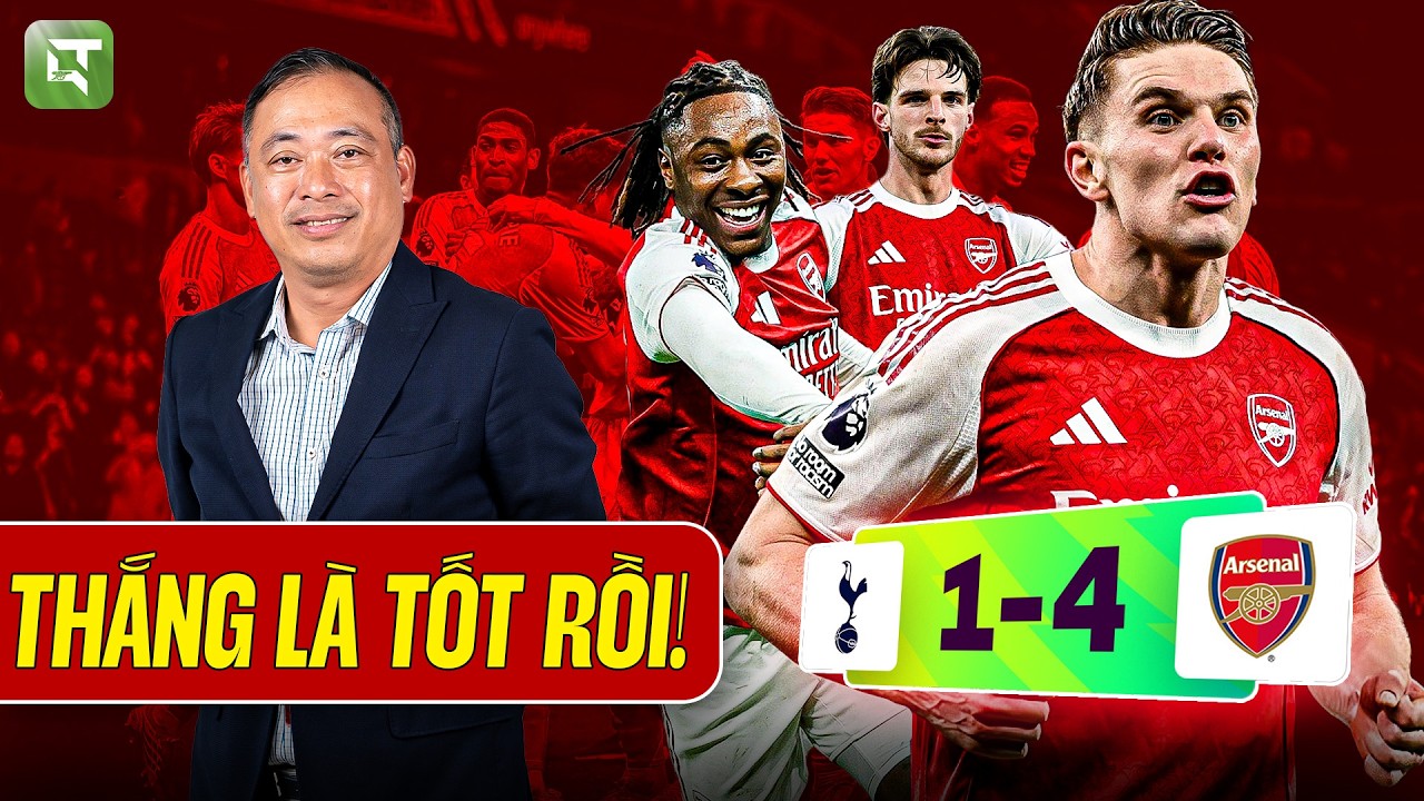TOTTENHAM 1-4 ARSENAL: GYOKERES, EZE TOẢ SÁNG, CUỘC ĐUA VÔ ĐỊCH VẪN CÒN ĐÓ | BLV QUANG TÙNG