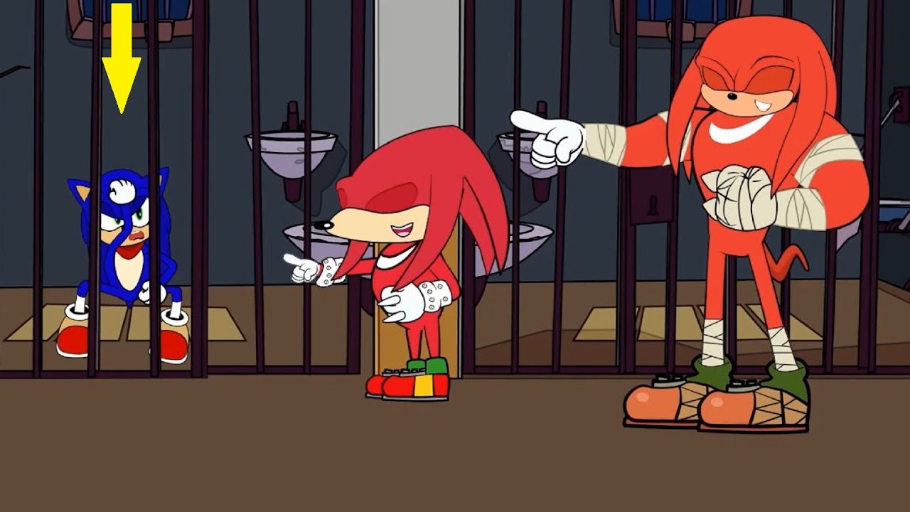 Sonic vs Knuckles In Prison - Crazy Sonic the Hedgehog 2020
