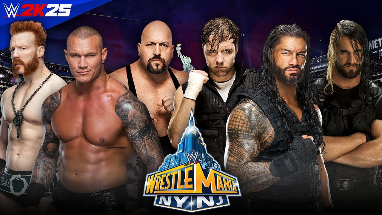WWE 2K25 - THE SHIELD vs RANDY ORTON, BIG SHOW and SHEAMUS - WRESTLEMANIA 29 - 60 FPS.