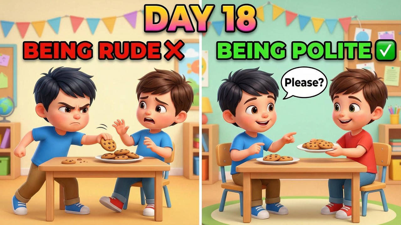 The Boy Who Forgot to Say Please 🍭 A Story About Good Manners Day 18/365