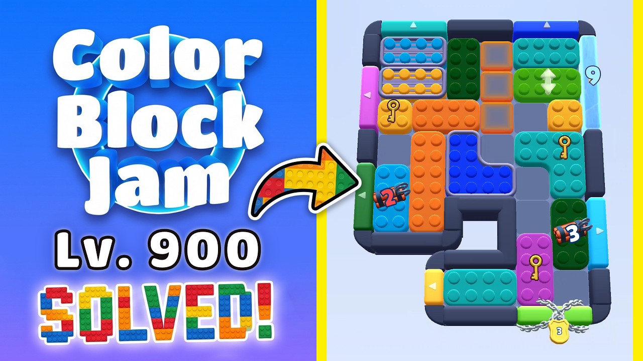 Color Block Jam Level 900 | Complete Walkthrough & Solutions! 🎯