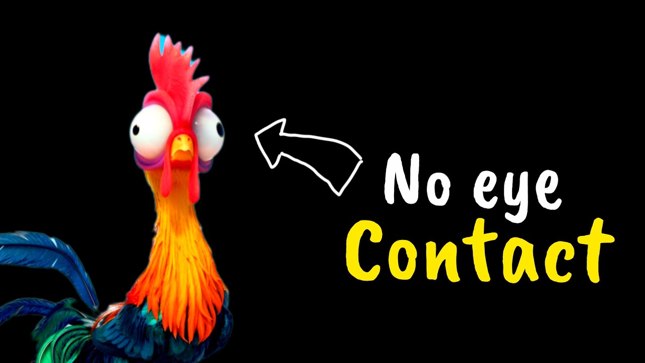 Why pixar characters avoid eye contact
