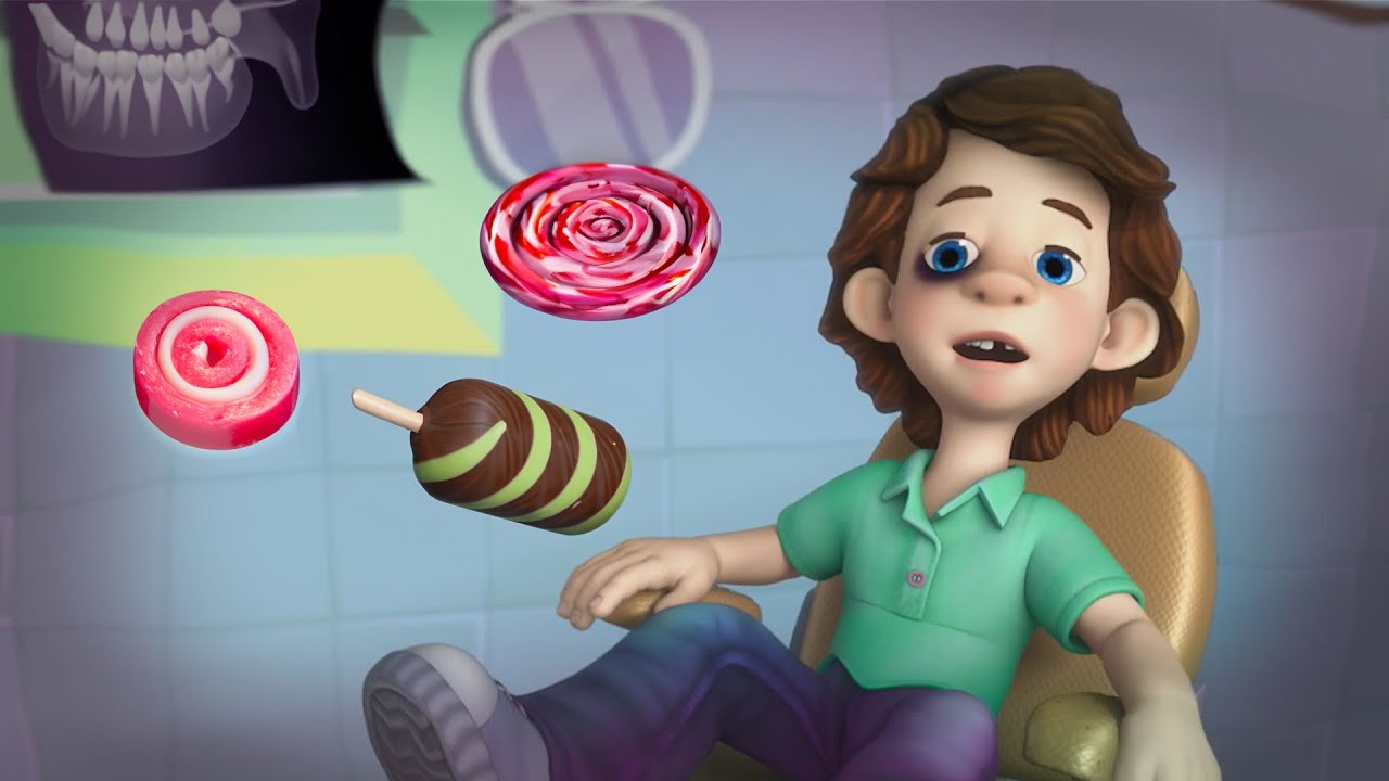 Besuch beim Zahnarzt, zu viele Süßigkeiten! | Die Fixies | Videos für Kinder: Spaß und Lernen!
