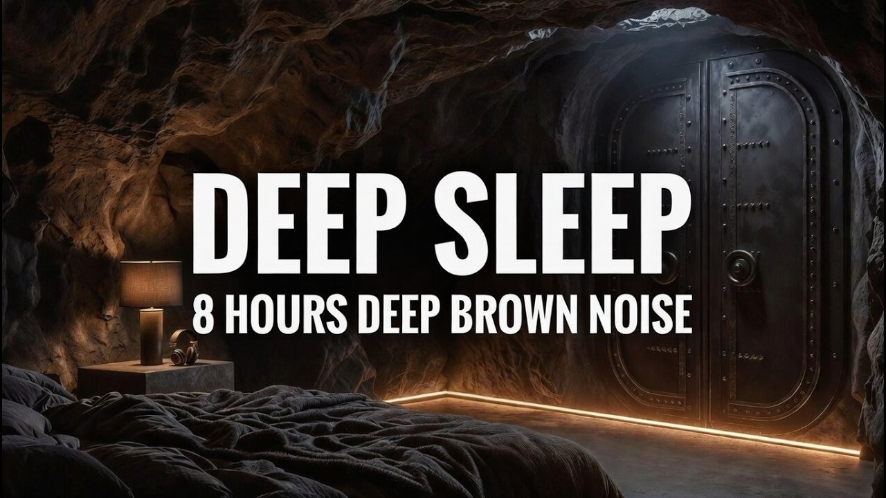 Deep Brown Noise 8 Hours | Instant Sleep & ADHD Focus (Ultra Low Rumble)