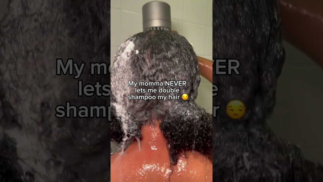 wash your hair TWICE each time, it SAVED my hair!!! #hair #shampoo #hairgrowth #notmine #relatable