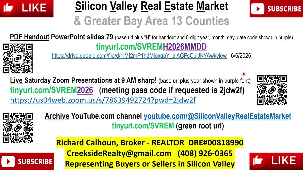 Silicon Valley Real Estate Market June 6 2026  Overbids; Price Reductions; Market time, Appreciation