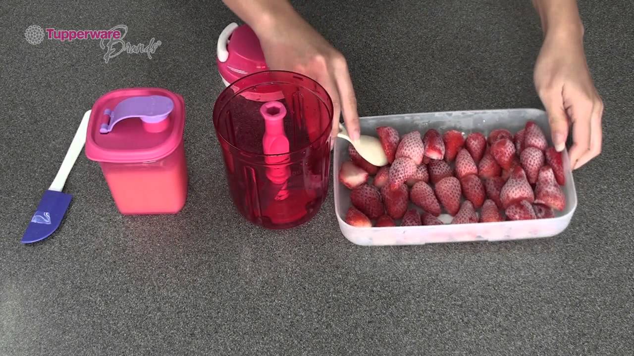 Yummy berries ice cream with Tupperware FreezerMate and Turbo Chopper