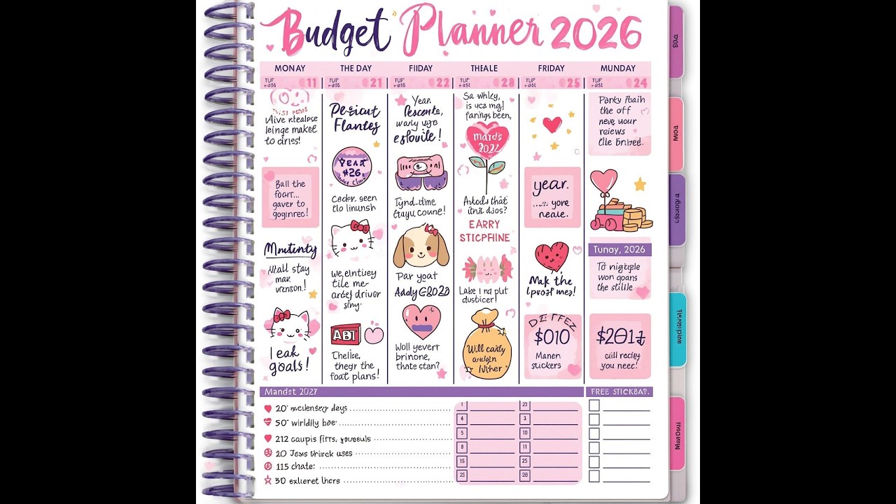 UNBOXING VANLILY'S MONTHLY STICKERS WITH MY THE BUDGET MOM BUDGET BY PAYCHECK FOR APRIL