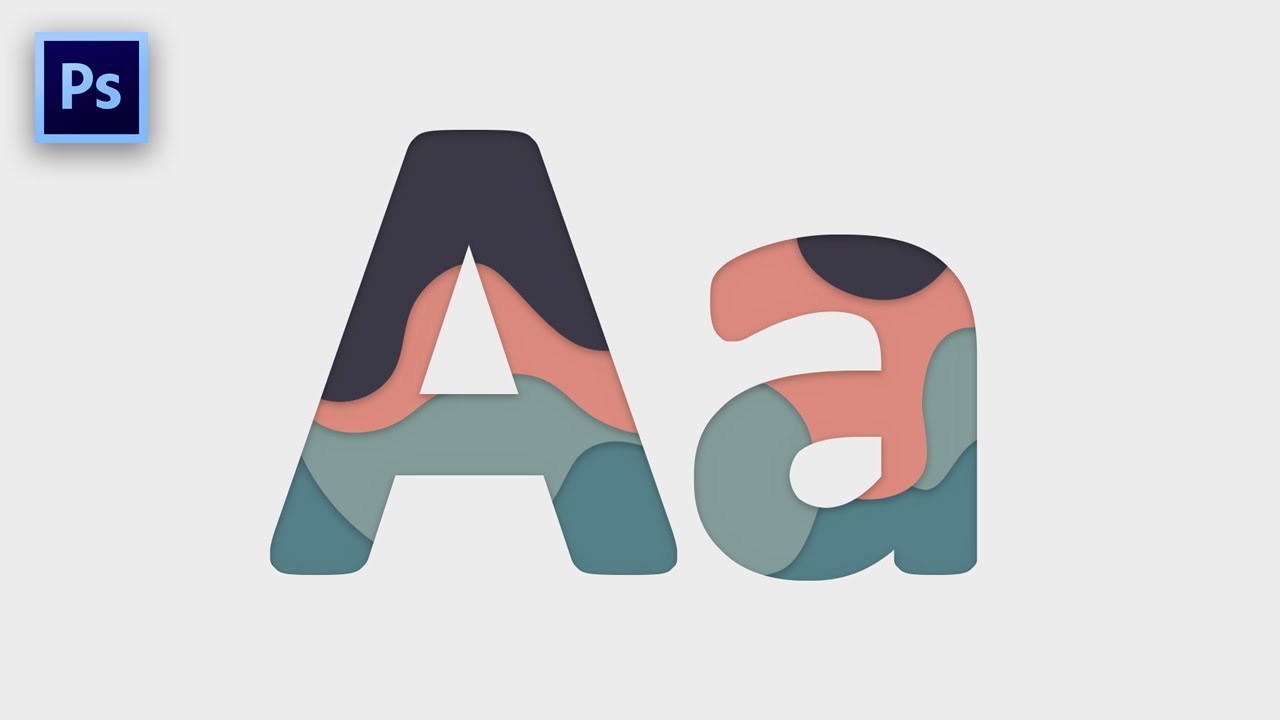 Layered Text Effect With Photoshop - Step By Step Photoshop Tutorial