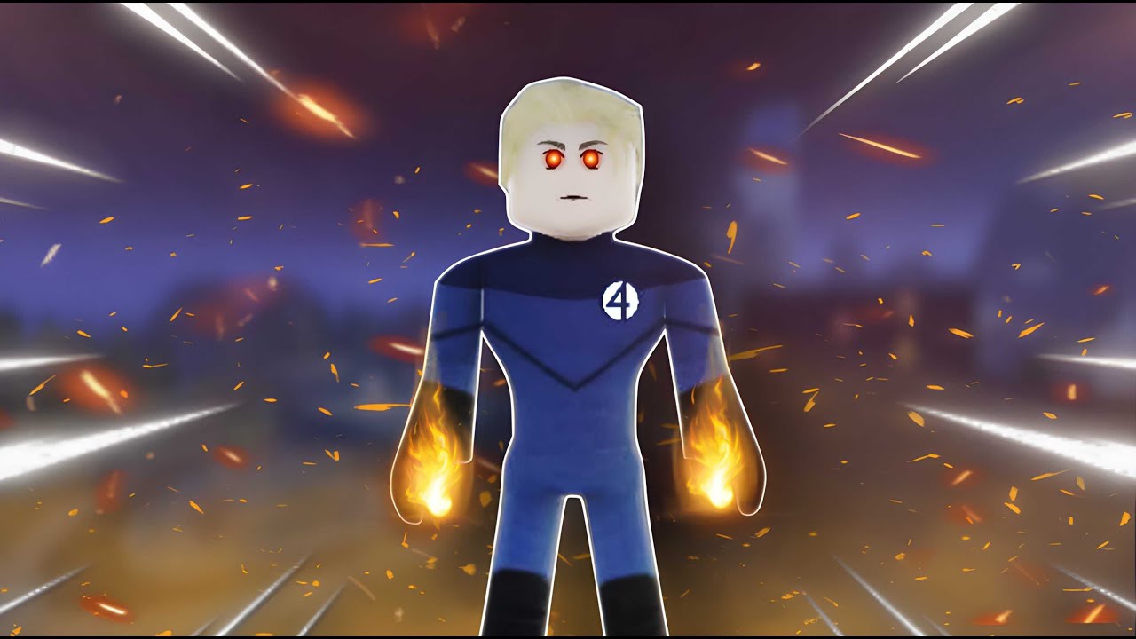 Human Torch Gameplay ! | Marvel : Omega | Roblox |
