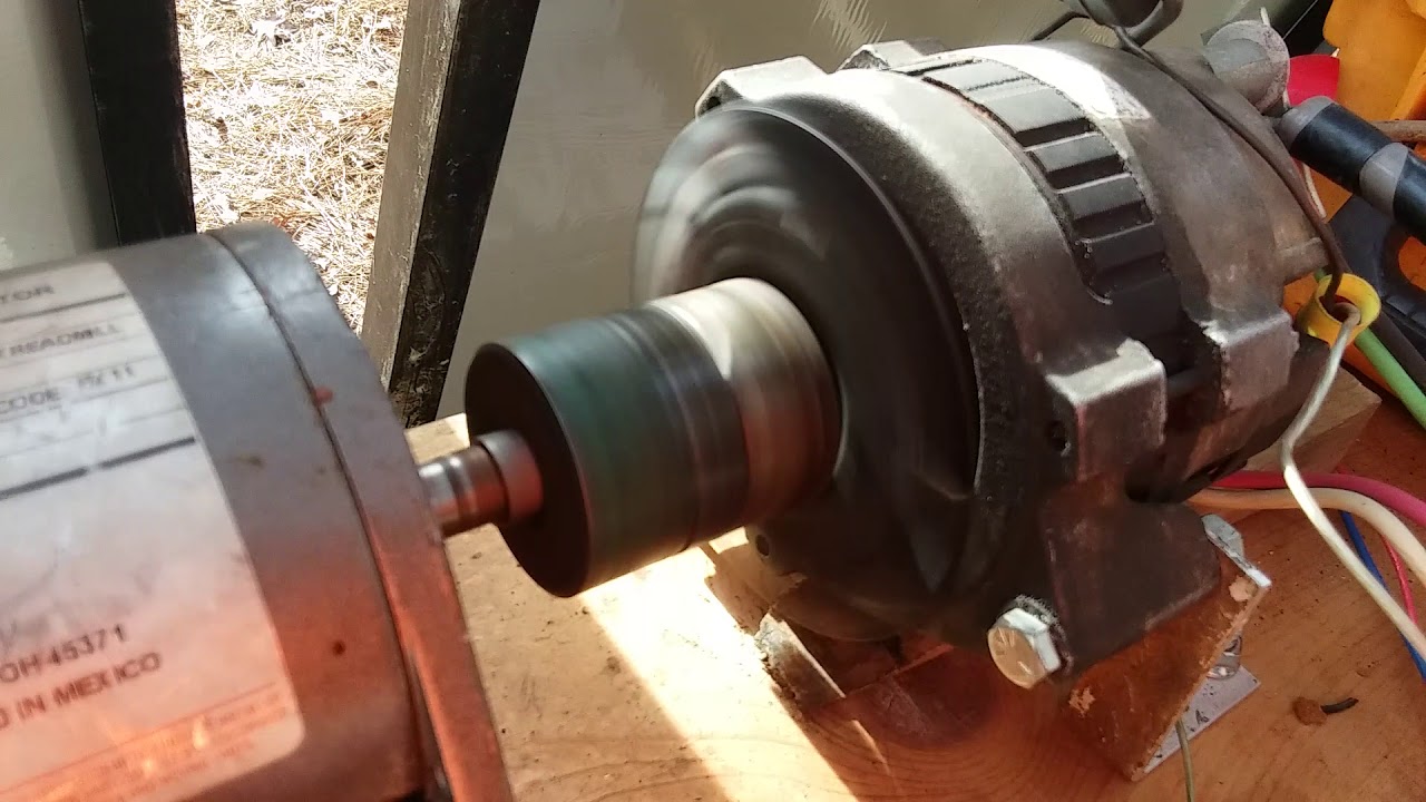 Solar Generator using DC treadmill motor and no charge controller