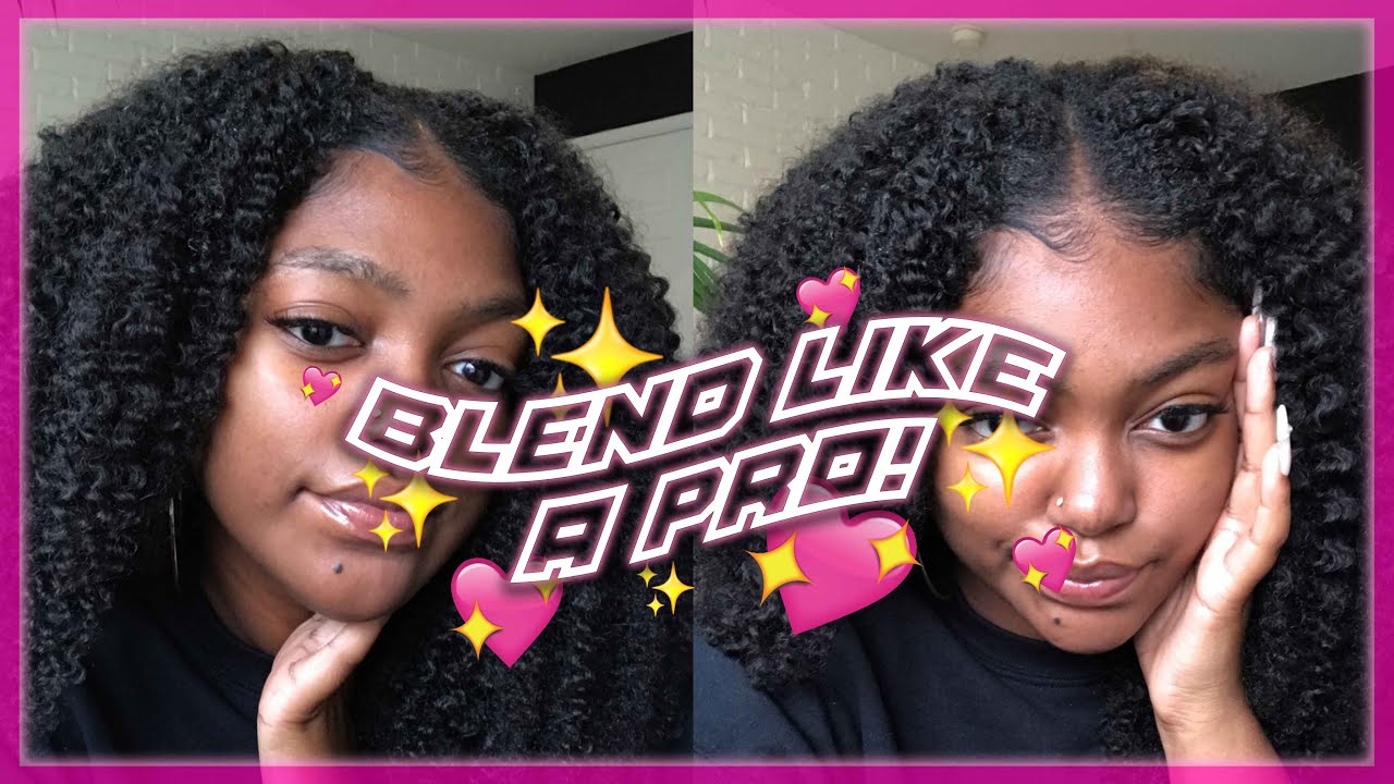 watch me blend my 4b/4c hair with curly clip-ins | how-to/tutorial #melanjhair