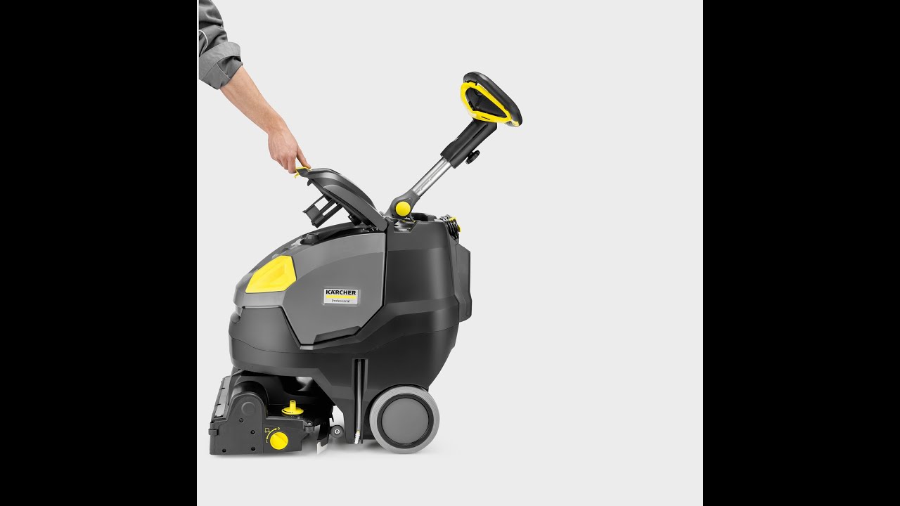 Hoe werkt de Karcher schrobmachine BR 45/22 Bp Pack? How to use the scrubber BR 45/22 Bp Pack?