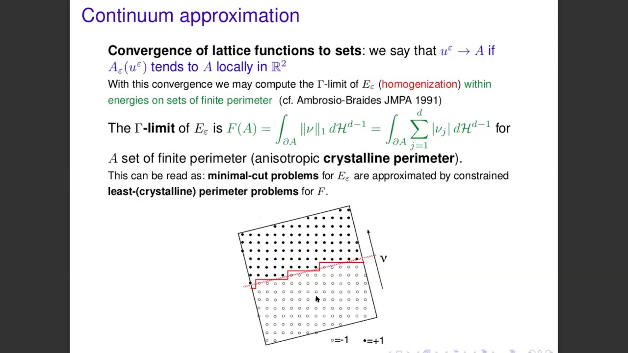 Andrea Braides - Continuum limits of interfacial energies on (sparse and) dense graphs