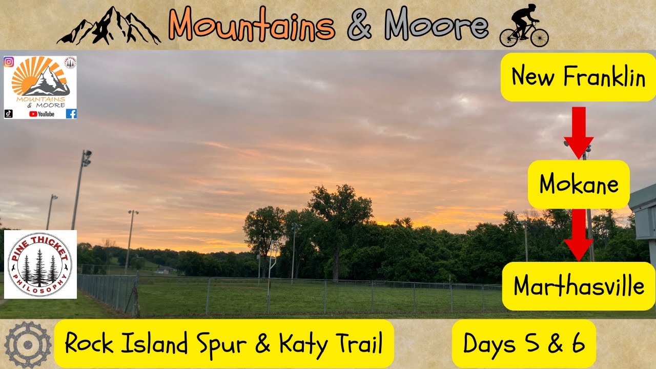 Rock Island Spur &Katy Trail Days 5 & 6:  New Franklin to Makon to Marthasville