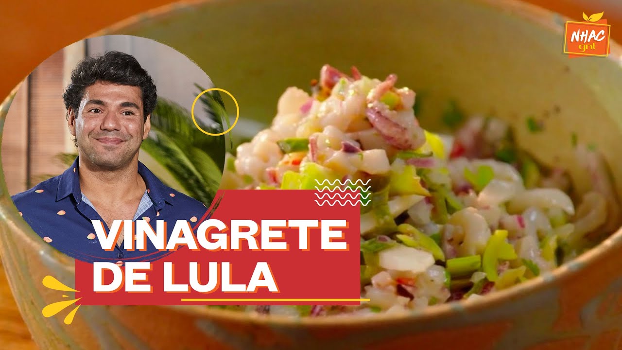 Vinagrete de lula com coco e alho-poró | Felipe Bronze | Perto do Fogo