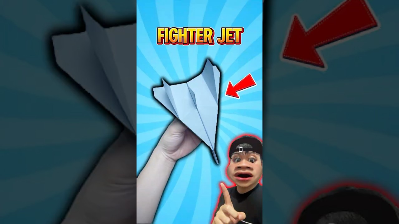 How to Make a Powerful Paper Fighter Jet That Flies Far