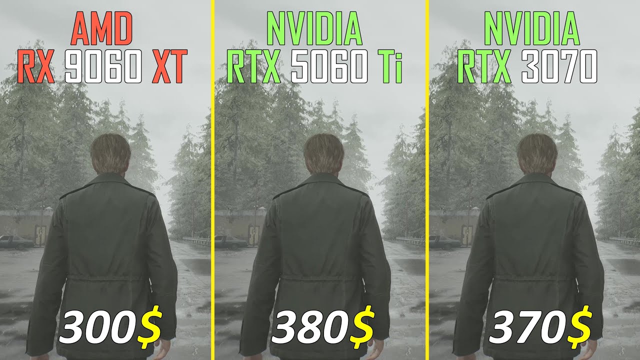 RX 9060 XT vs RTX 5060 Ti vs RTX 3070 Test at 1080P and 1440P