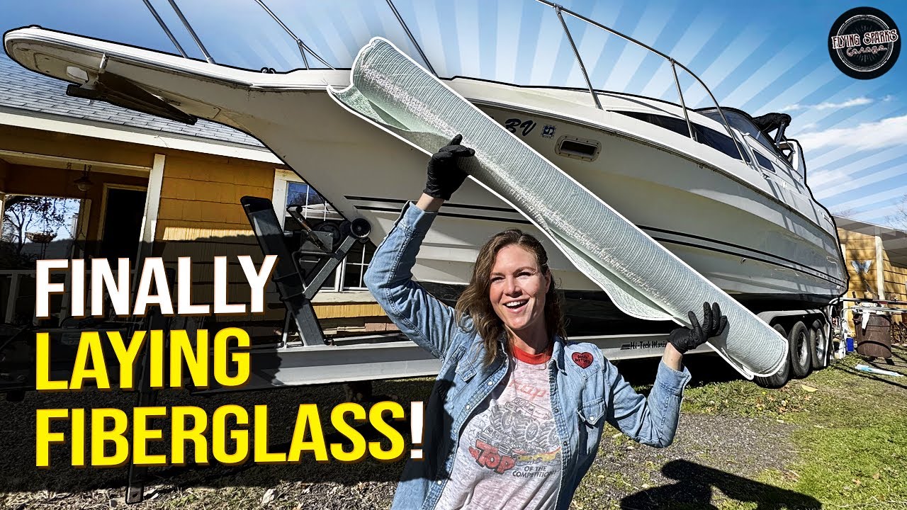 Yacht Restoration! Coosa Stringers and Transom GLASSED IN!!!