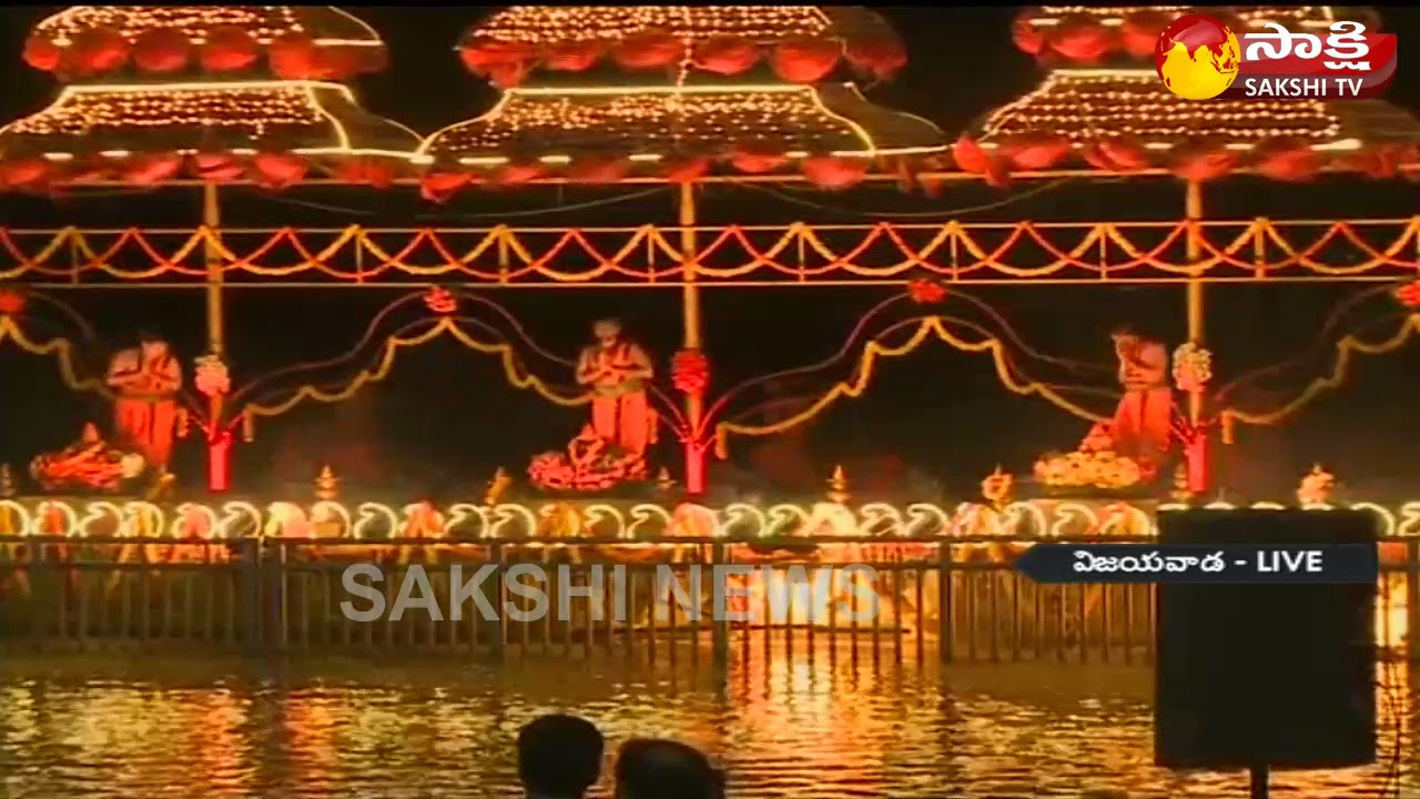 Krishna Harathi Live Event from Vijayawada at the Holy Confluence of the Rivers || Krishna Harathi