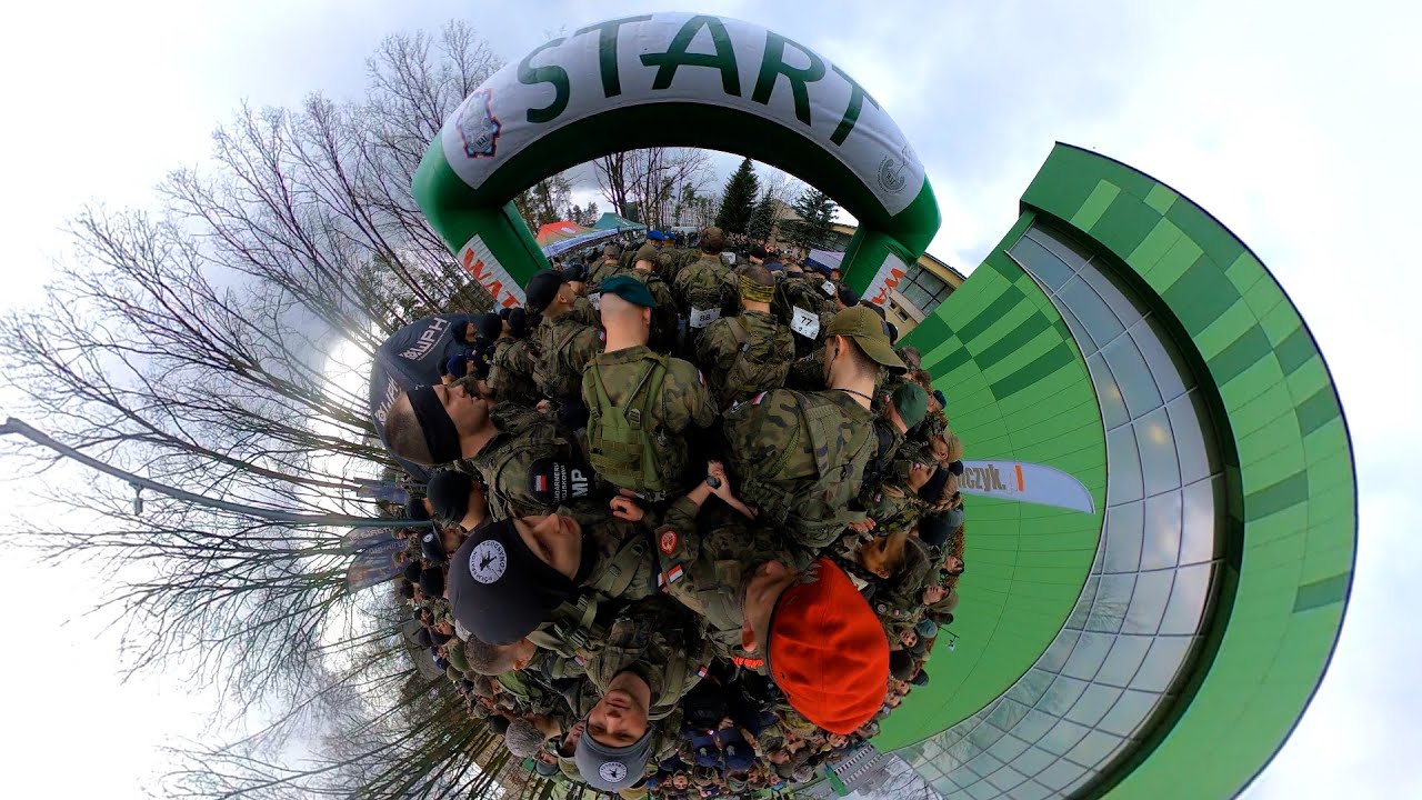 XIV PÓŁMARATON KOMANDOSA Cała TRASA!  25.02.2023 START/META GOPRO MAX 360