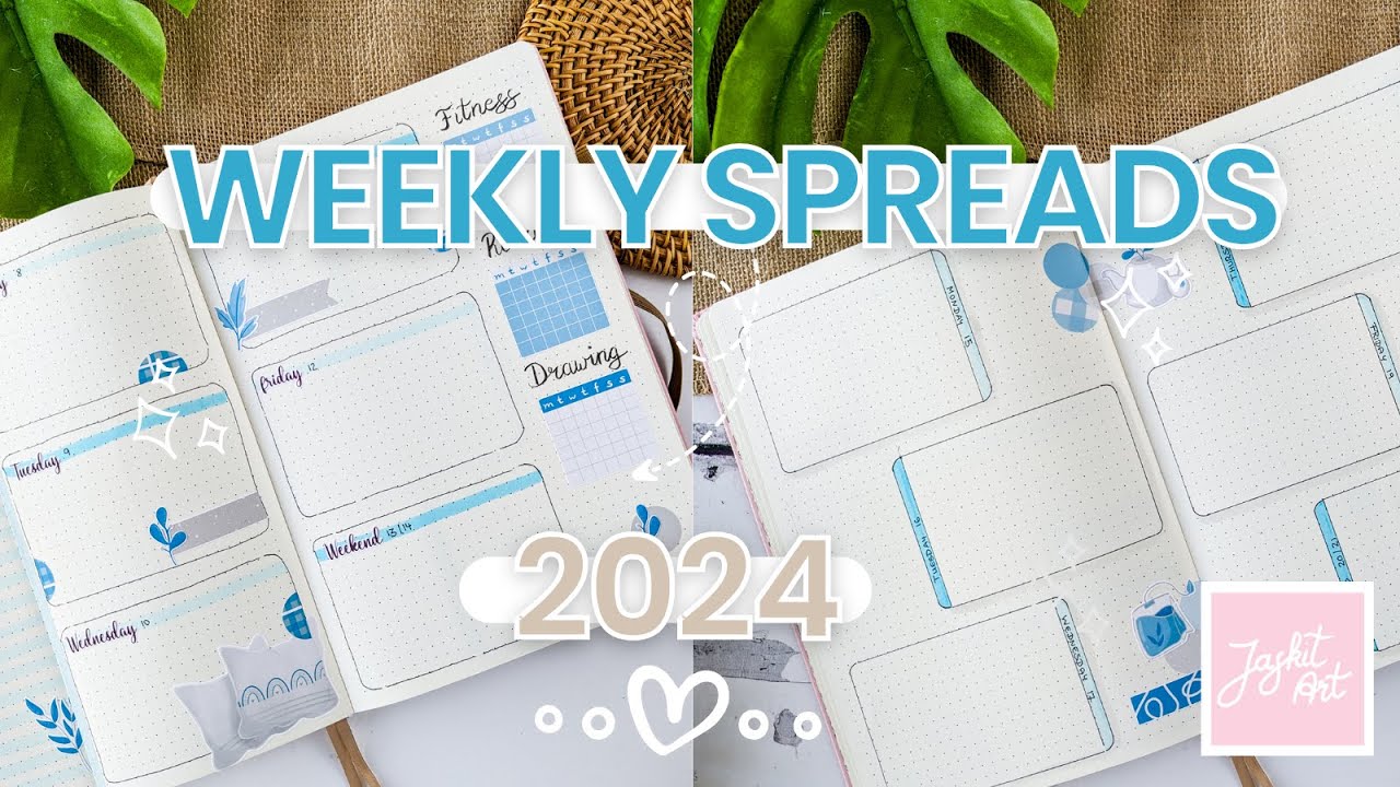 PLAN WITH ME | Weekly Spread 2+ 3 January 2024 Bullet Journal Setup