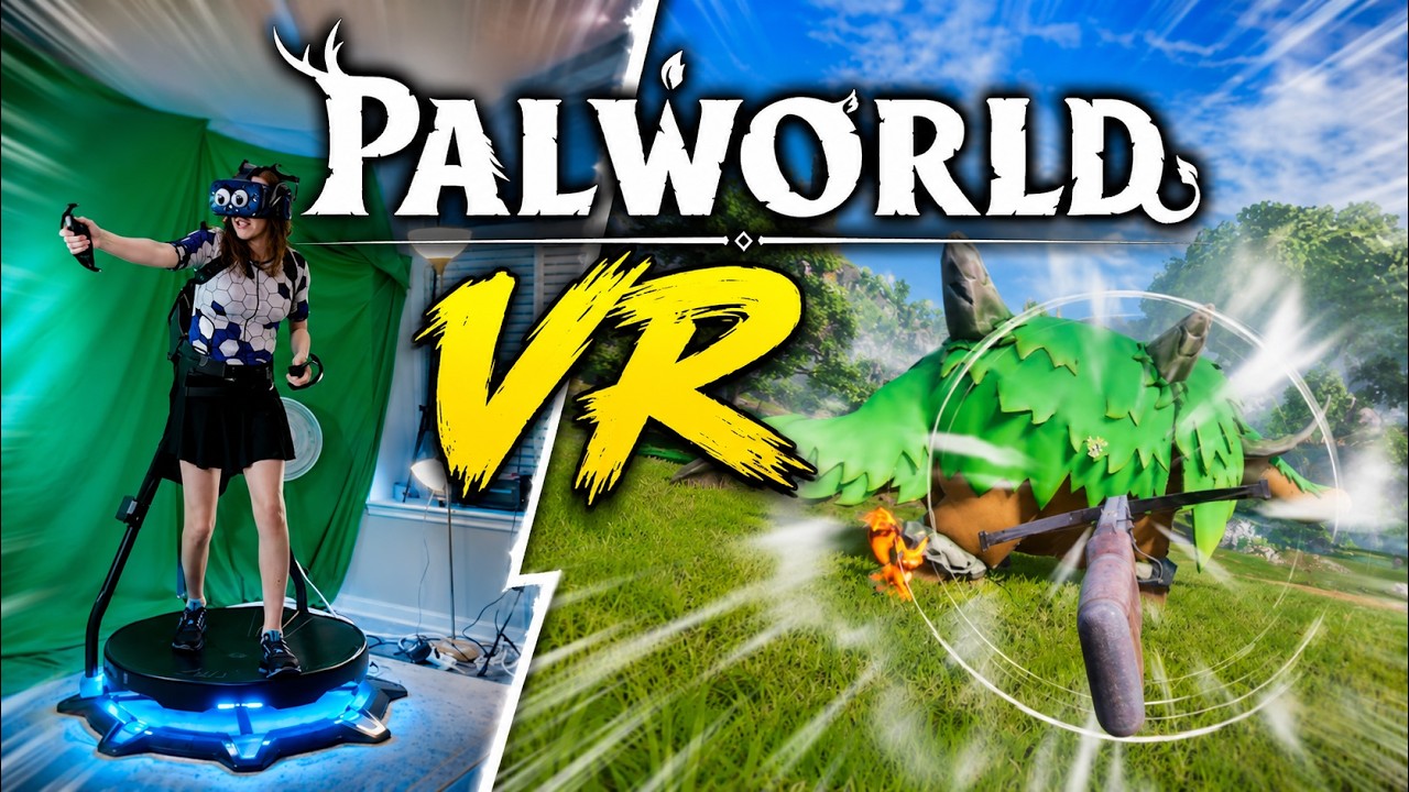 Я пробежал через весь Palworld в VR на беговой дорожке