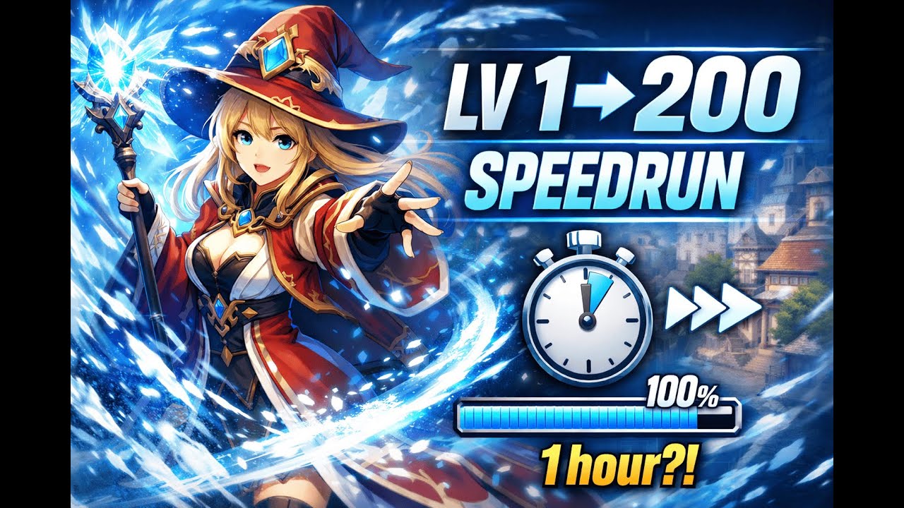 iRO - Chaos : Lv 1 to 200 Arch Mage in 1 hour?