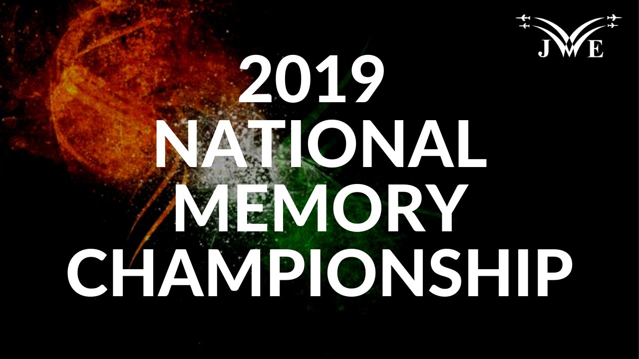 Indian National Memory Championship 2019 || World Memory Sports Council For India