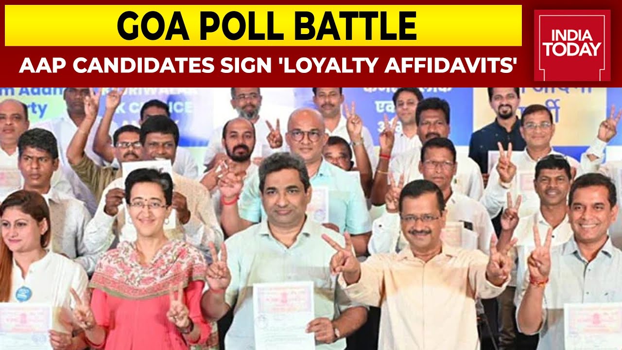 Goa Poll Battle 2022: Goa AAP Candidates Sign 'Loyalty Affidavits', Voters Can Sue For Breach