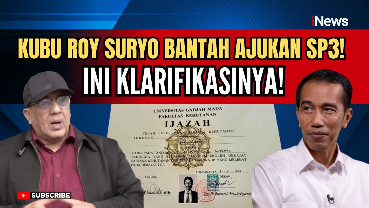 Kubu Roy Suryo Klaim Tak Ajukan SP3! Begini Isi Tiga Point Suratnya | iNews Terkini