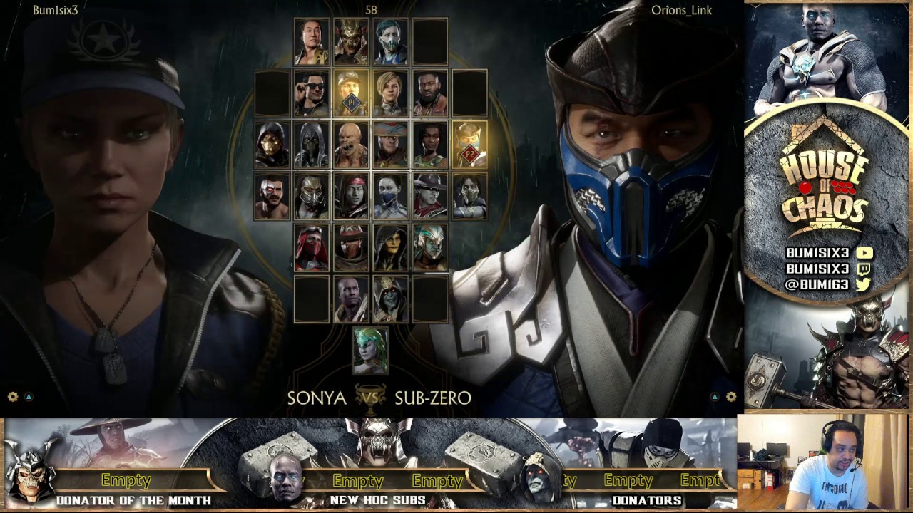 Mortal Kombat 11 Online - Bum1six3 vs Orions_Link [ He gets mad salty lol ]