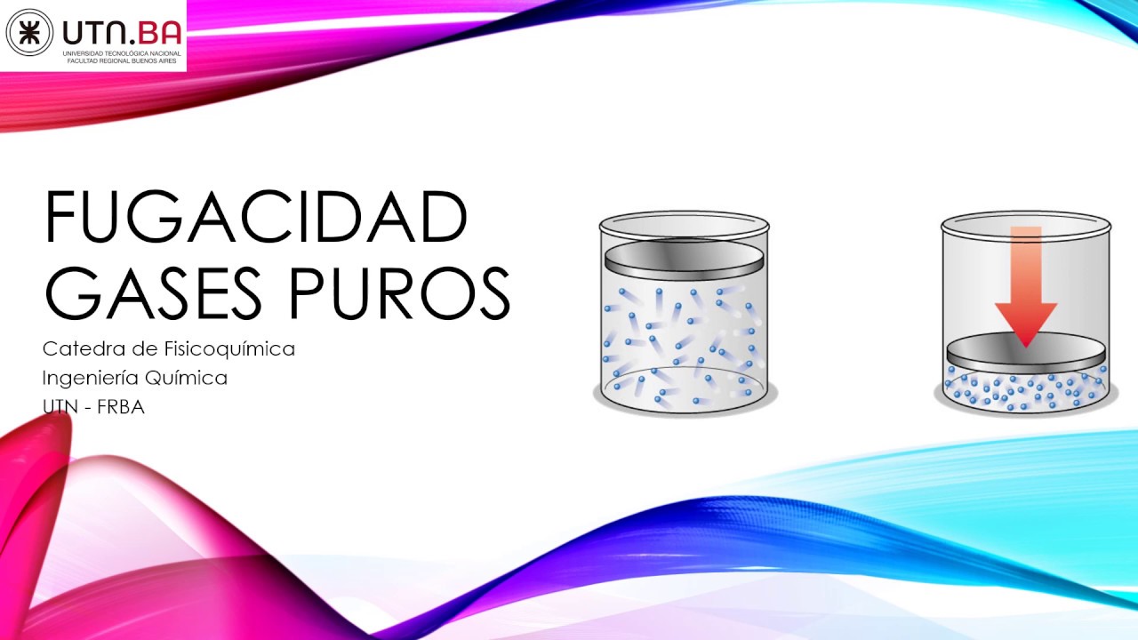 Clase nº 2  - 2. Fugacidad (gas puro)