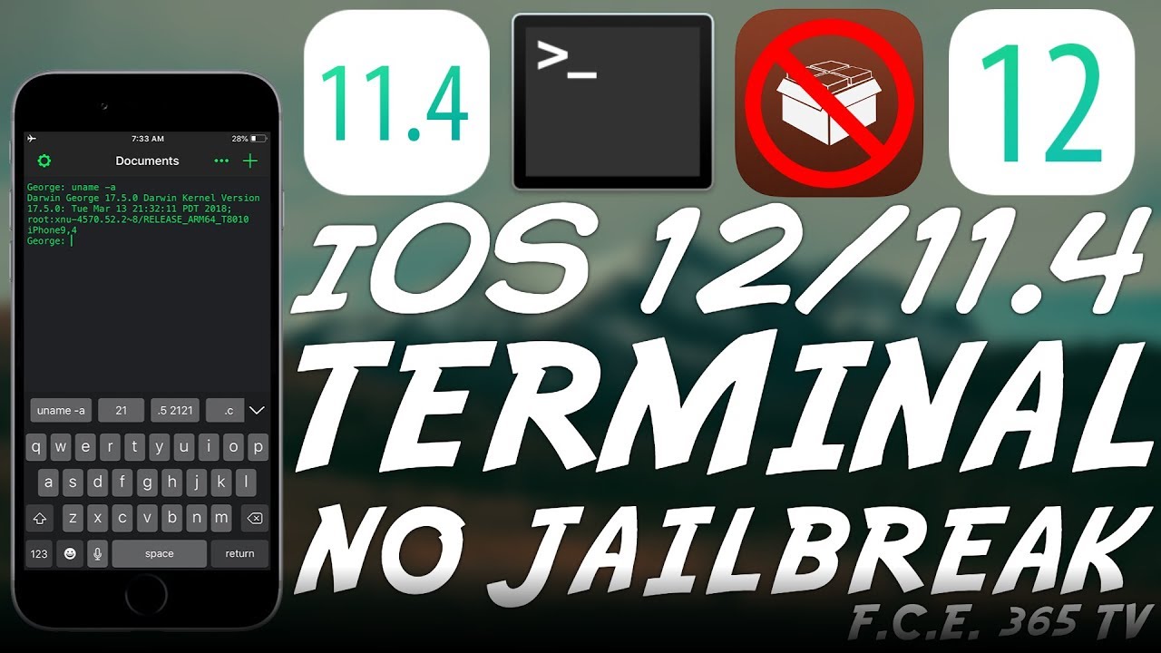 iOS 12 / iOS 11.4.1 / 11.4 Full TERMINAL With SSH and Scripting (NO Jailbreak)