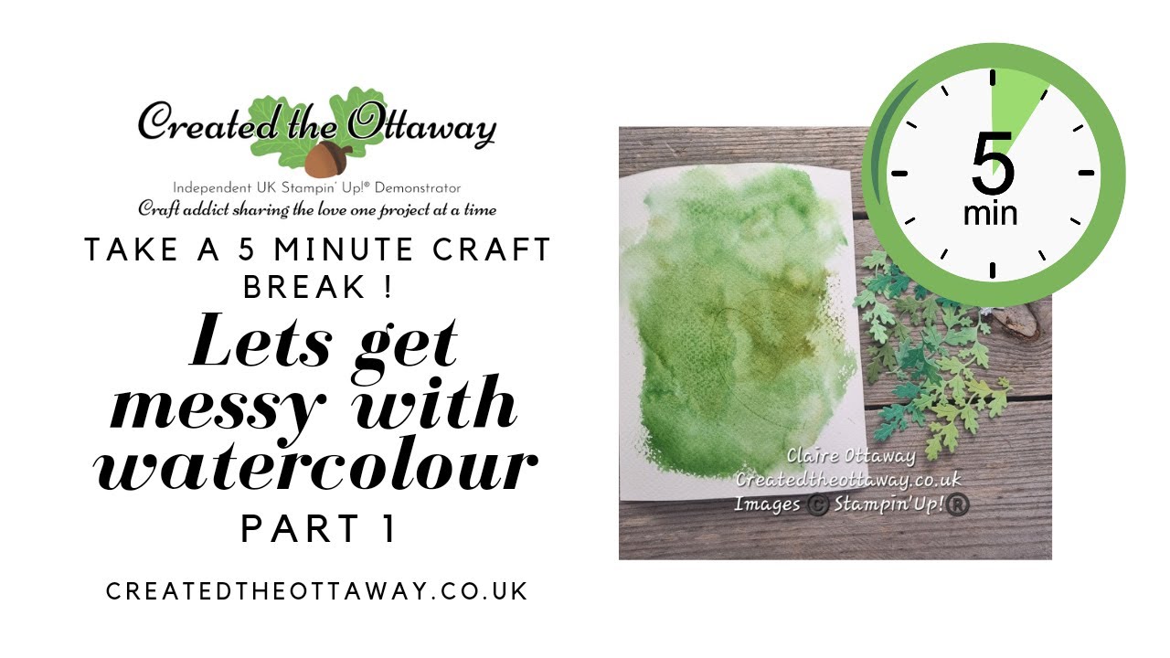 Take a 5 minute craft break. Lets get messy with watercolour
