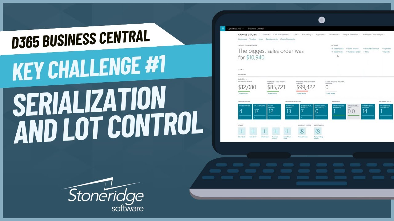 How D365 Business Central Addresses Key Challenges for Manufacturers: Serialization and Lot Control
