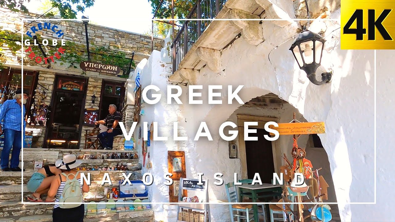 Picturesque 4 GREEK VILLAGES Naxos Island Walk 🇬🇷 Damalas — Chalkio — Aspeiranthos — Apollonas Νάξος