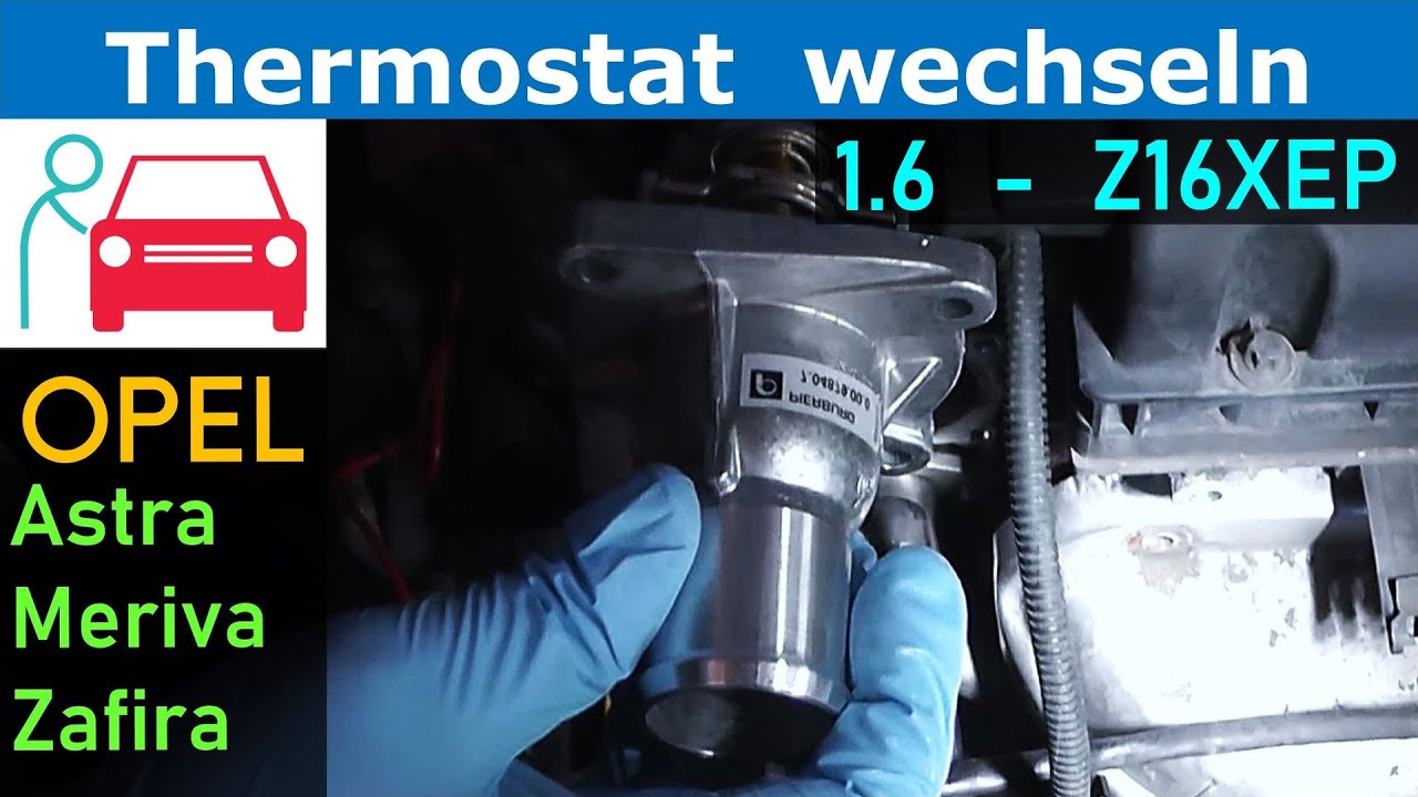 Thermostat wechseln am Opel Astra H 1.6 TwinPort (Z16XEP)