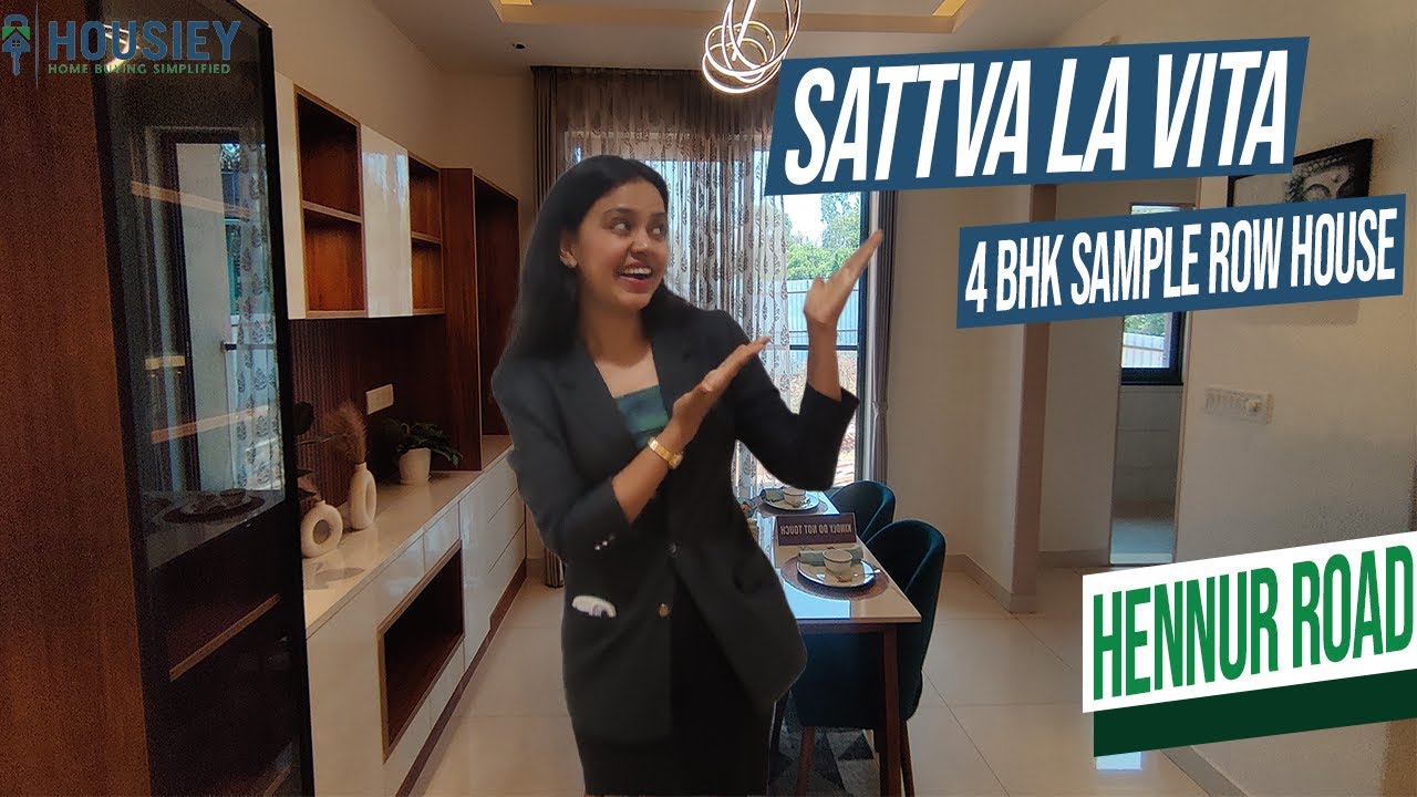Sattva La Vita | 4 Bhk Sample Row House Tour [2025] | Sattva Bangalore