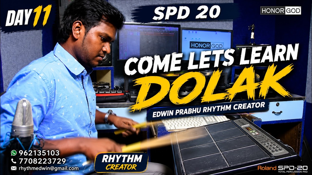 SPD 20 DAY 11 COME LETS LEARN DOLAK EDWIN PRABHU RHYTHM CREATOR