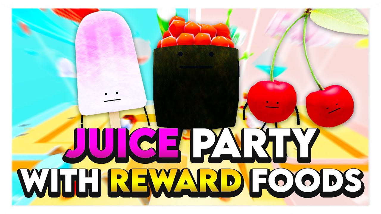 Roblox SECRET STAYCATION JUICE PARTY WITH REWARD FOODS! 🍒