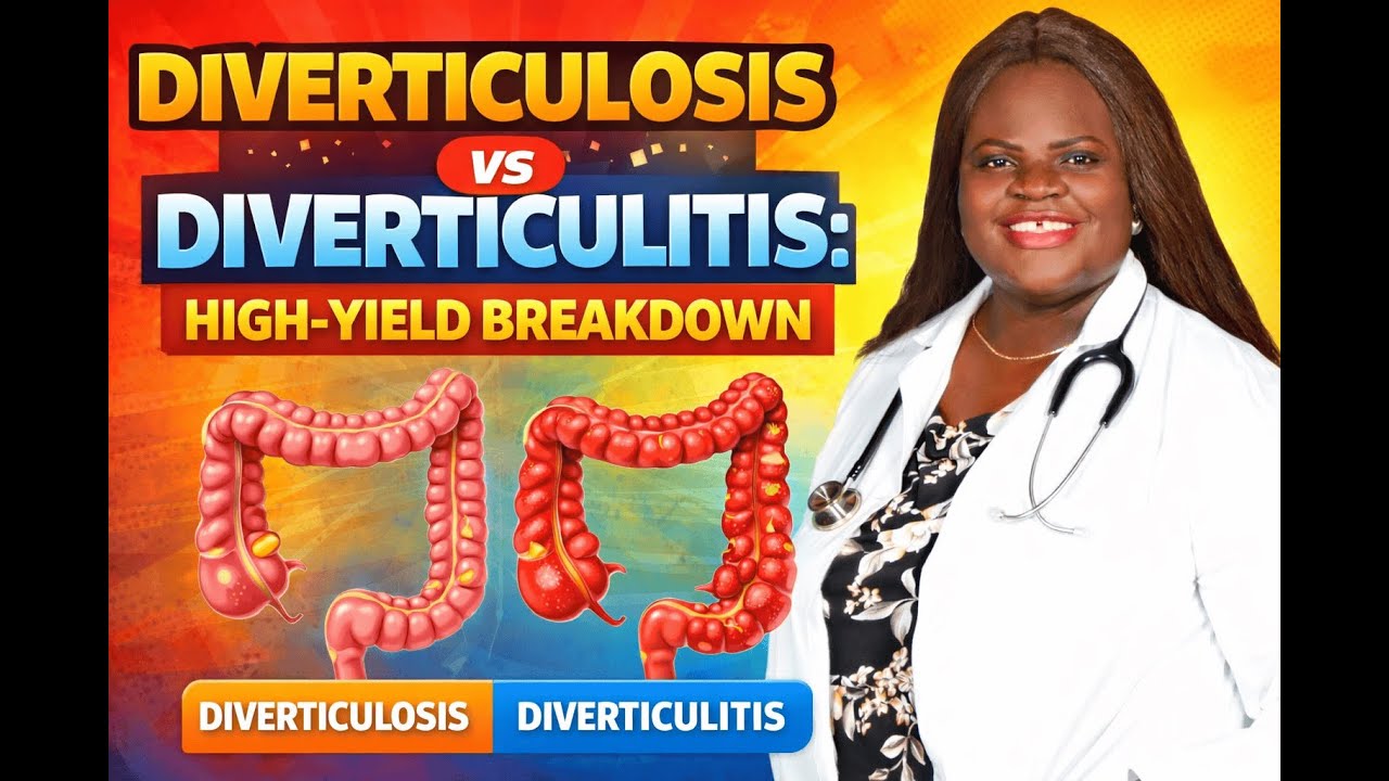 Diverticulosis vs Diverticulitis: Clear, Simple, High‑Yield Breakdown
