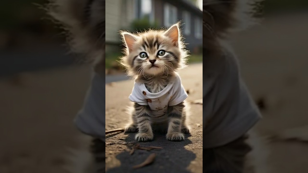 Anak kucing lapar 