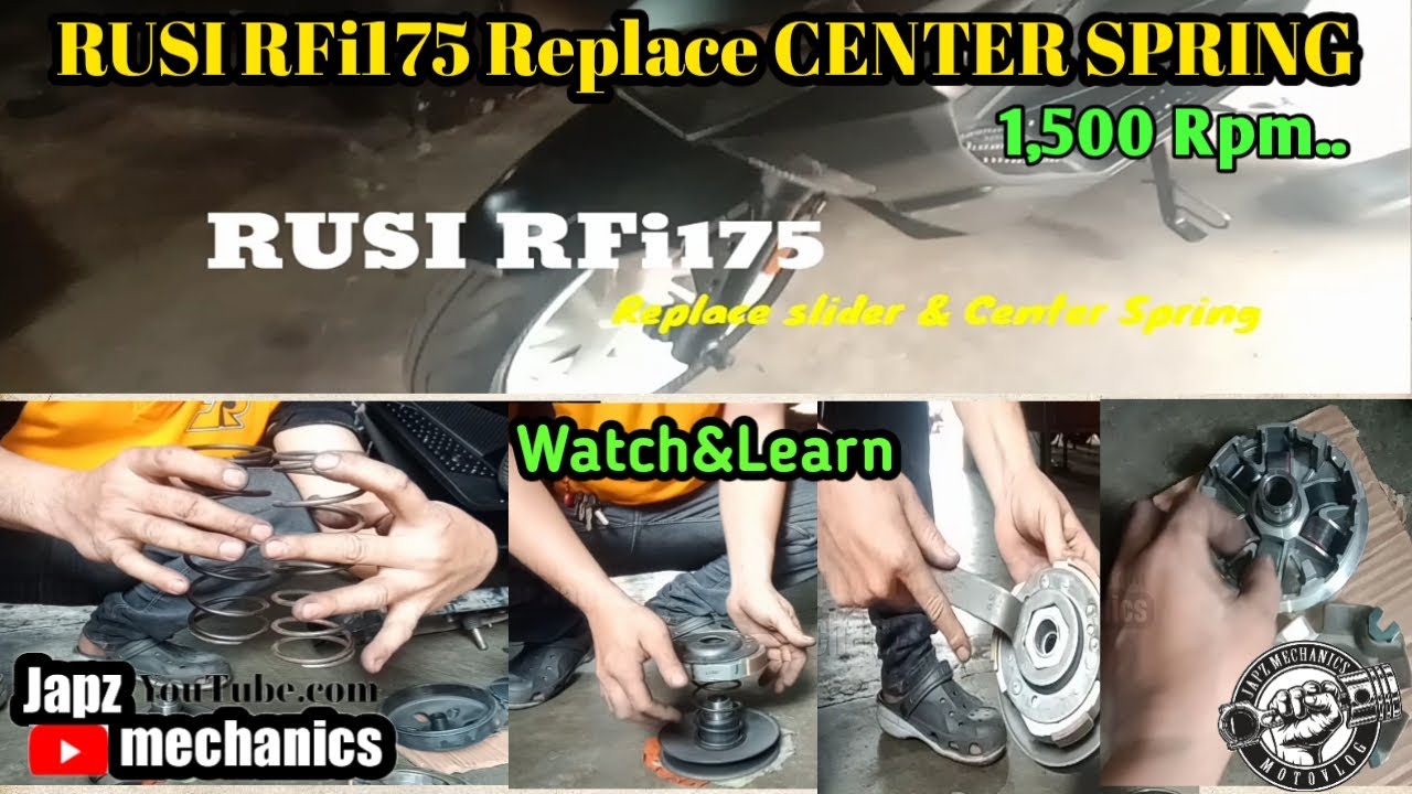 Rusi RFi175 | Replace Slider & Center Spring | Japz mechanics