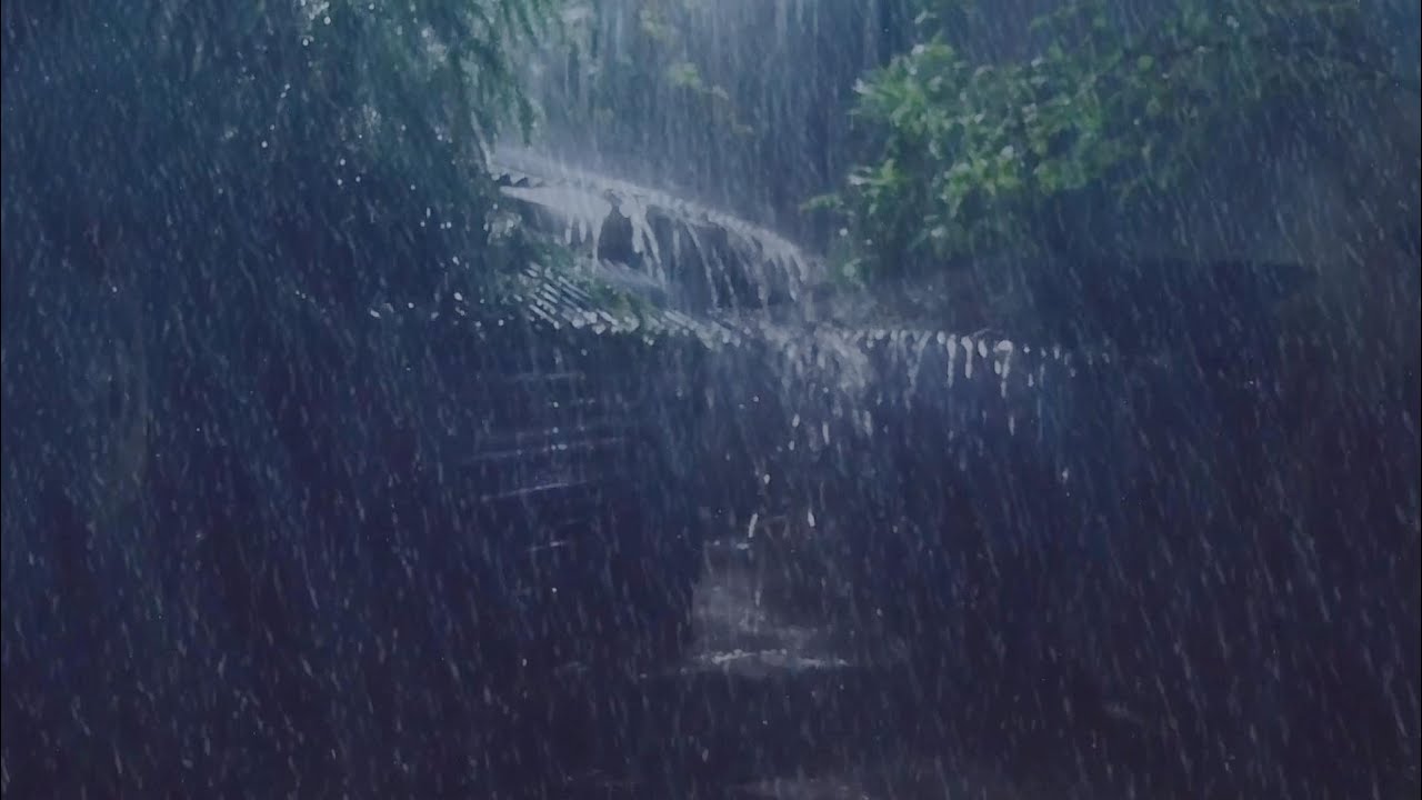 Drift into Sleep in Under 3 Minutes with Heavy Rain and Thunder Sounds - ASMR Relaxation
