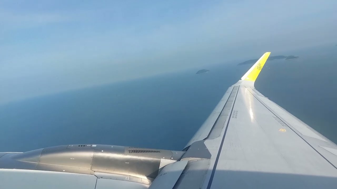 Royal Brunei A320neo beautiful takeoff from Kota Kinabalu International Airport